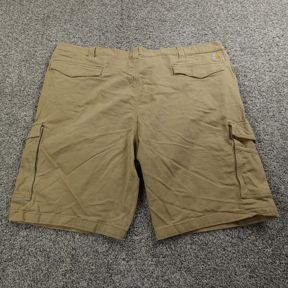 Carhartt‎ Shorts Mens 50 Brown Tan Rugged Flex Relaxed Canvas Cargo Work Stretch